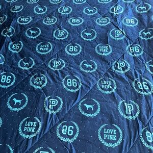 PINK Victoria's Secret Navy Blue Comforter Twin